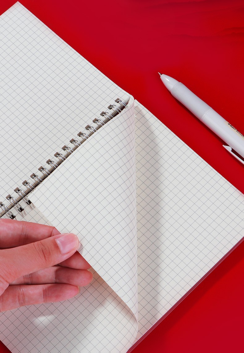 a4线圈本方格空白横线内页多规格笔记本子加厚简约文艺大学生研横线