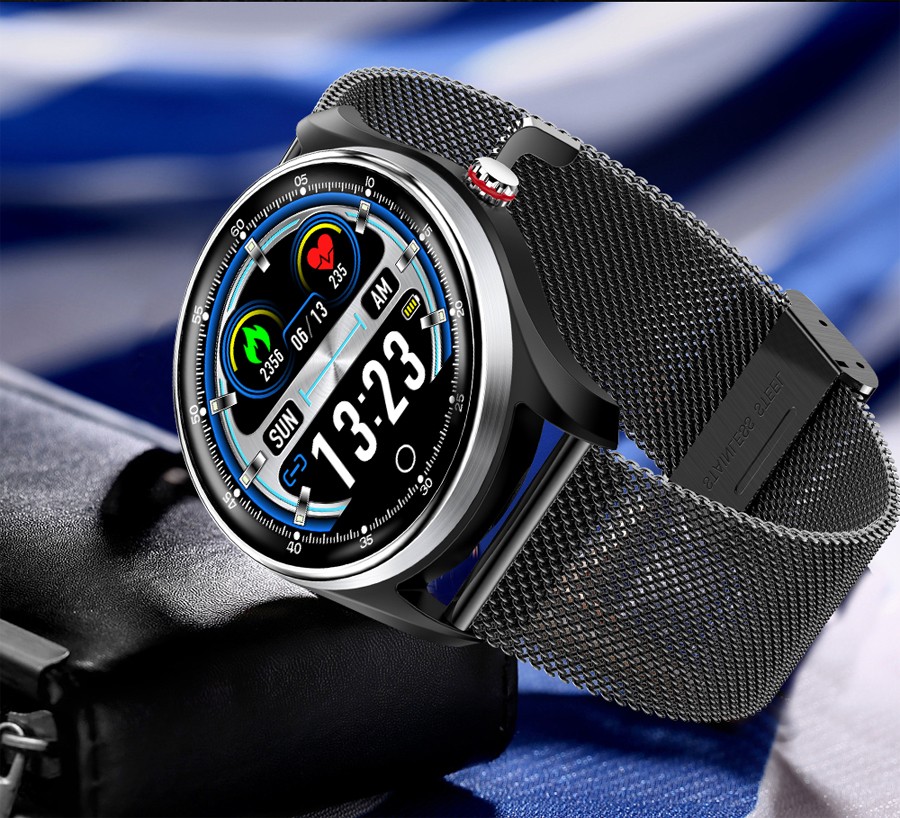 伯莎丹顿(bertha denton) 智能手环圆屏防水测血压心跳心电图心率心脏