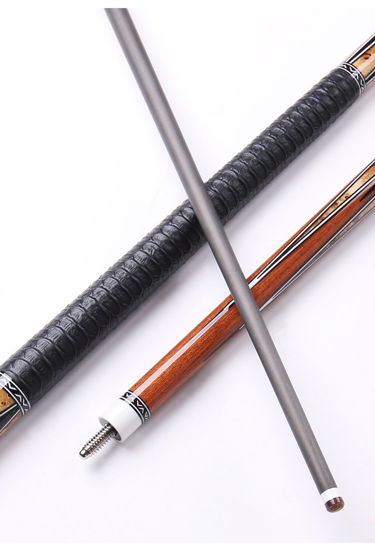 cuetec球坦克黑科技台球杆丘泰克碳纤维小头黑8大头美式九球杆 蟒蛇纹