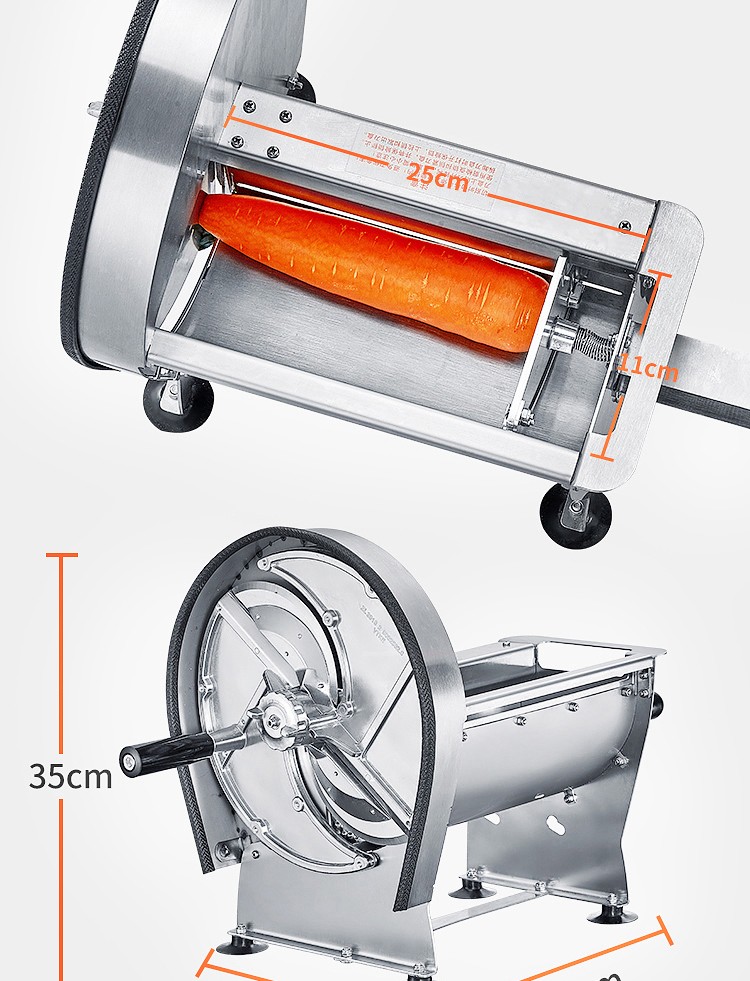 singpus两用全不锈钢手摇切丝切片机切菜器多功能萝卜土豆切丝机商用