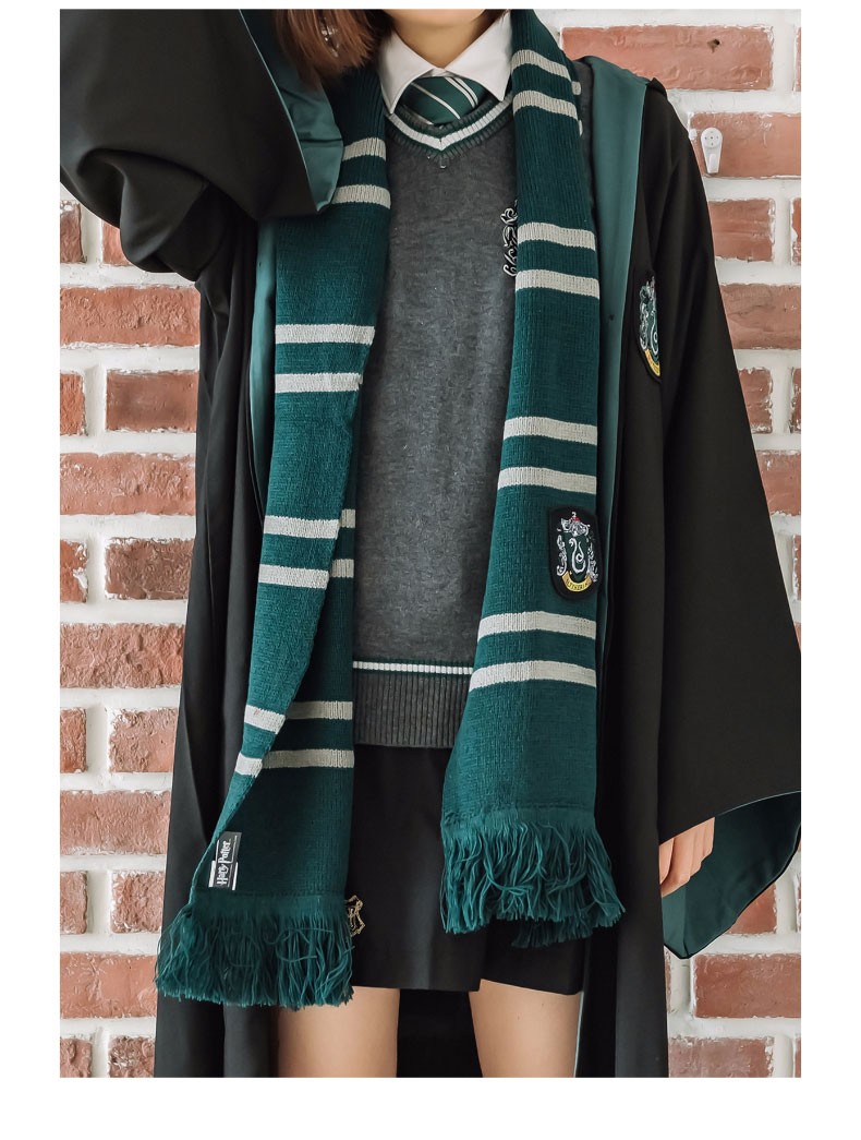 cinereplicas哈利波特周边围巾霍格沃茨学院刺绣徽章柔软腈纶加长围巾