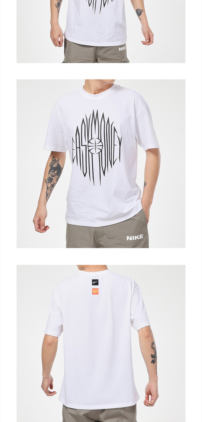 nike耐克男装2021夏季新款kd杜兰特运动服透气休闲篮球服时尚圆领短袖