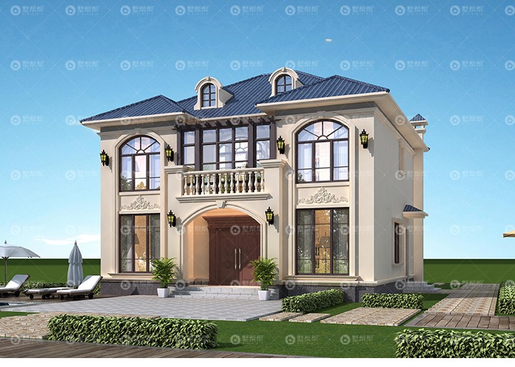 墅帮帮别墅设计图纸二层欧式新农村住宅自建房屋全套建筑施工图纸