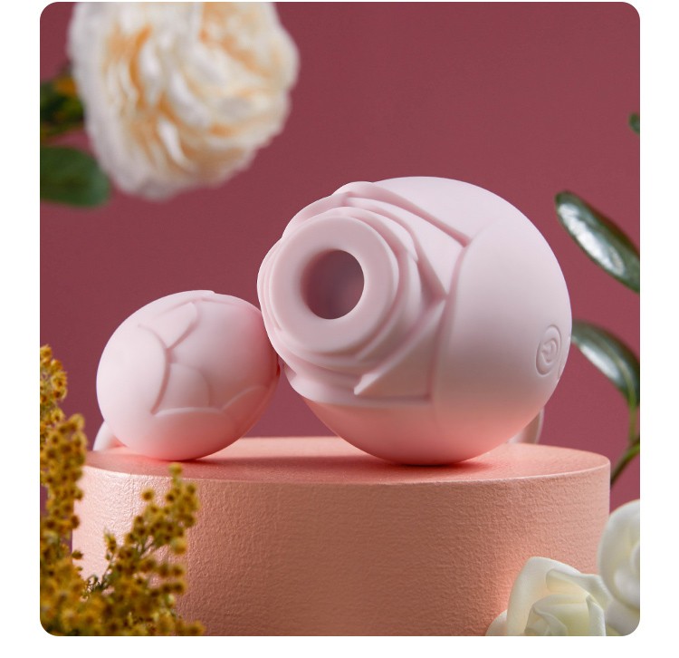 快乐器情趣玩具夫妻房事调情性辅助工具玫瑰吻双头跳蛋5频吮吸10频