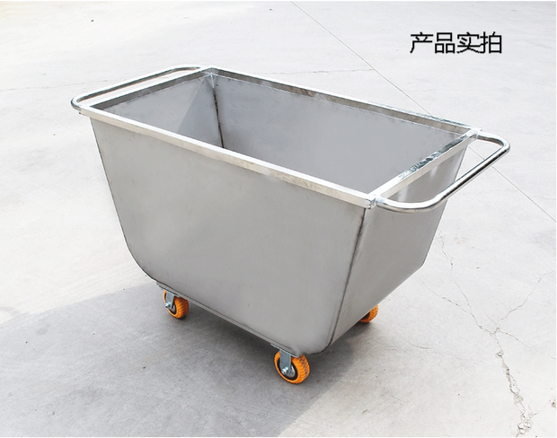 加厚不锈钢饲料车养殖场料车手推车运输斗车喂料运料车鸡猪场设备500