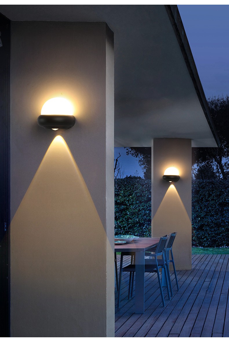 道辉户外壁灯防水庭院灯别墅外墙灯创意双头大门口墙灯家用楼梯过道灯