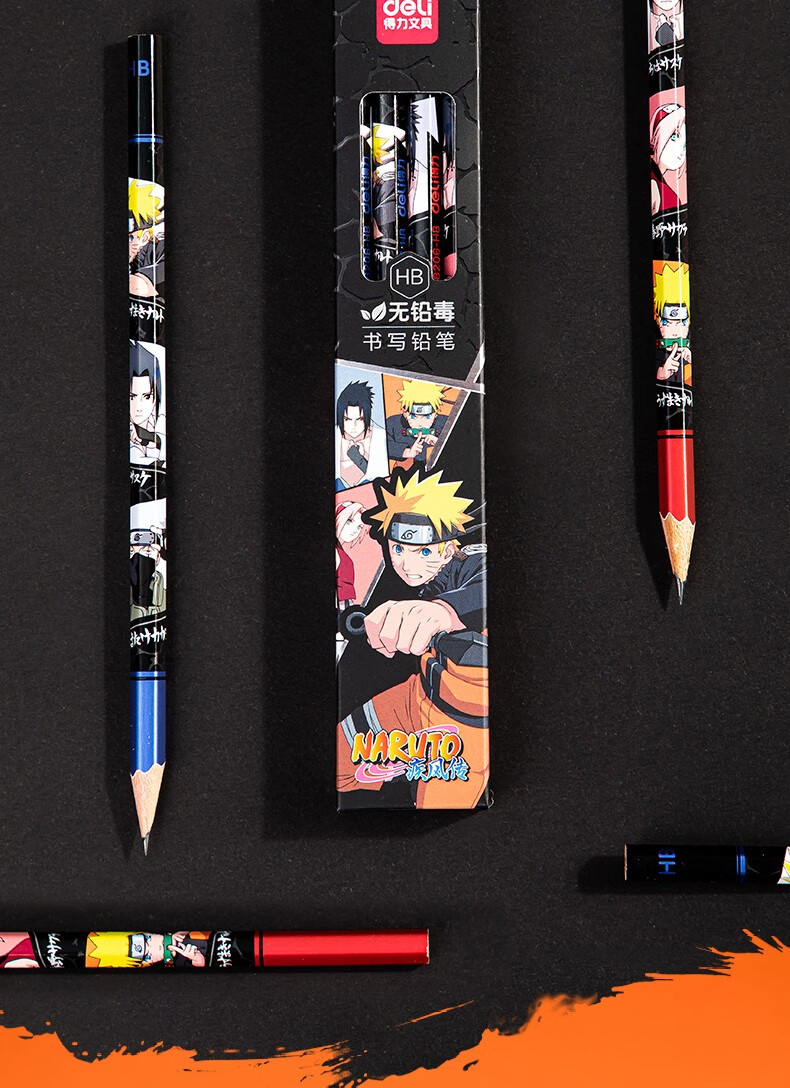 得力(deli)火影忍者文具礼盒小学生学习用品儿童文具套装生日礼物一