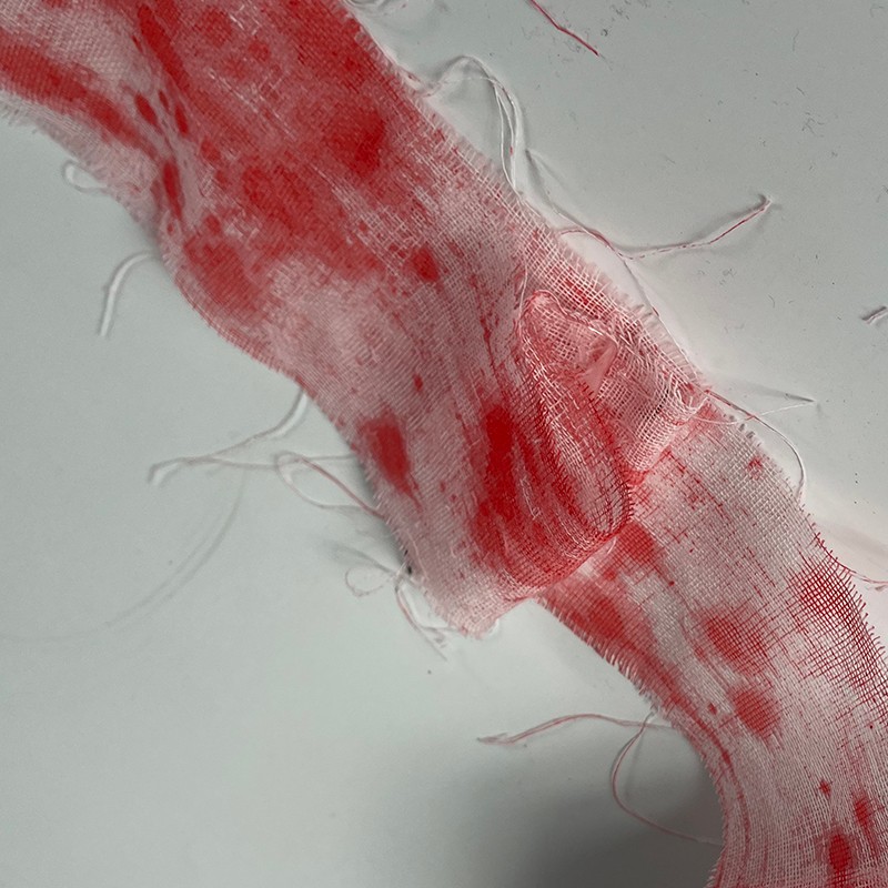 漫翔万圣节cos化妆带血绷带恐怖装饰鬼屋道具假受伤装伤口用品纱布