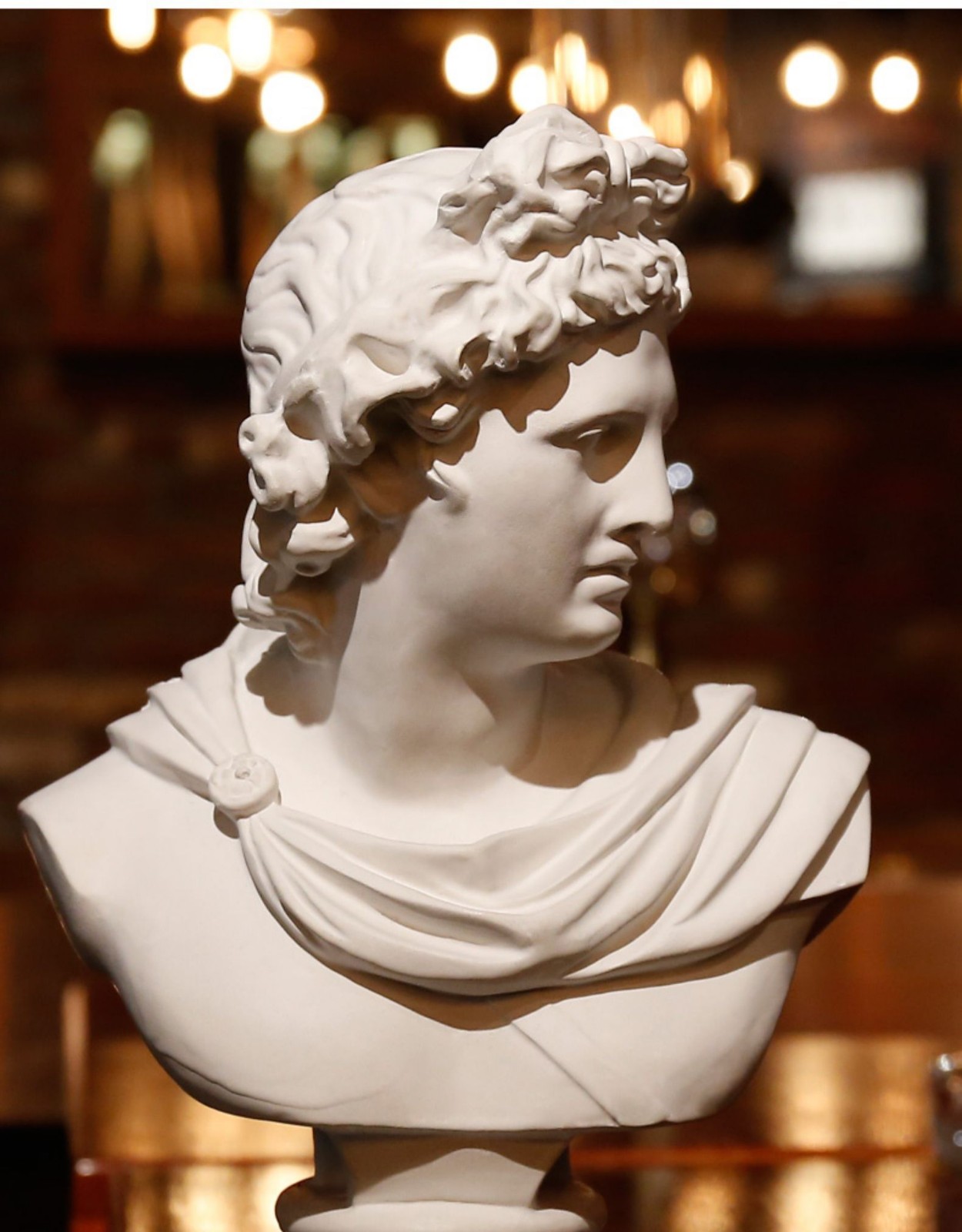 阿普罗石膏像胸像人像阿波罗石膏教具人像画室摆件饰品欧式摆件雕塑