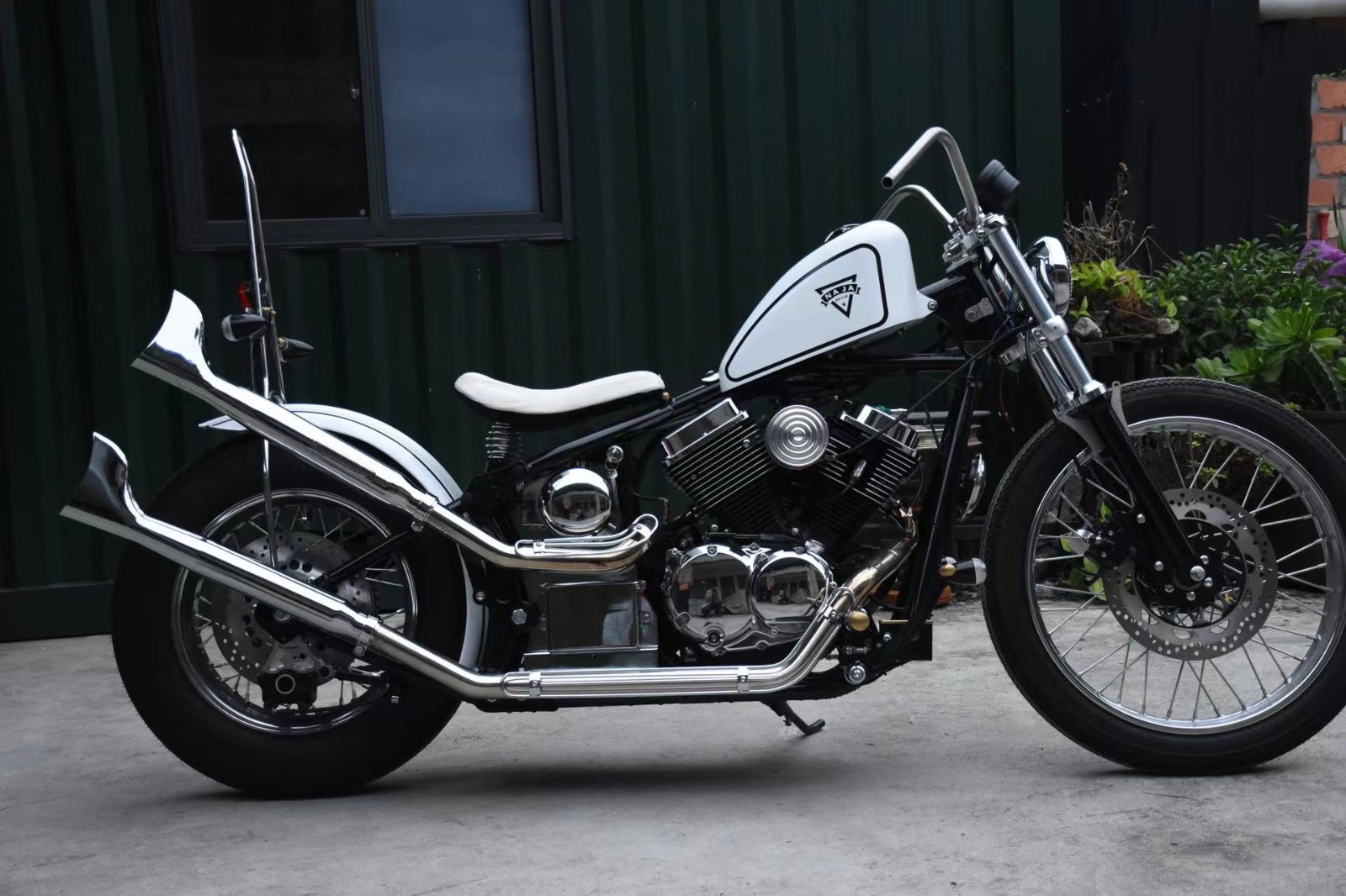 适用于柴特娜迦250naja改装车把龙头手把方向把握把复古改装零式g款