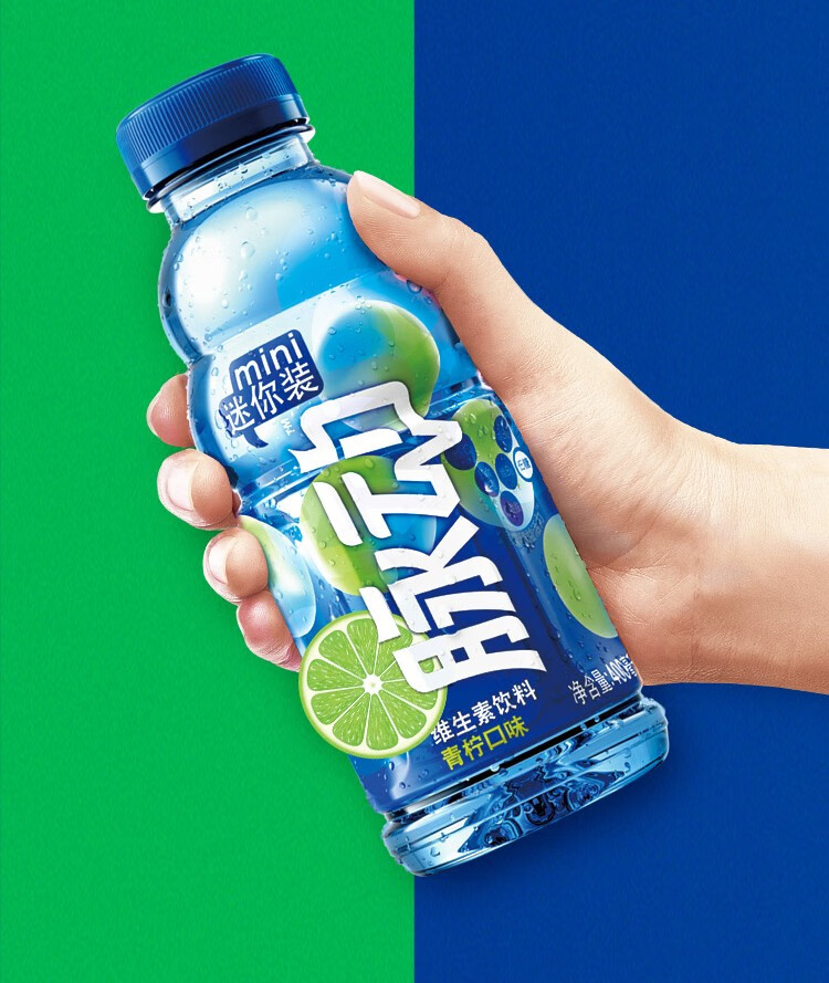 刘昊然代言脉动青柠味桃子味饮料400ml24瓶迷你装整箱维生素饮料运动