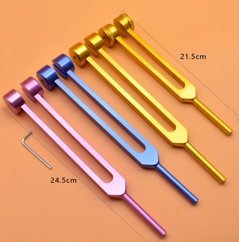 采耳工具耳震子振铃响铗专业掏耳长款音叉音锤震佛金掏耳技师采耳粉色