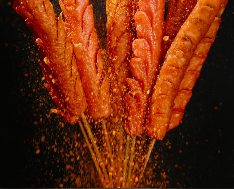 火腿肠香嫩煎烤旺4g淀粉肠路边摊整箱批发烧烤食材油炸串烧烤香肠