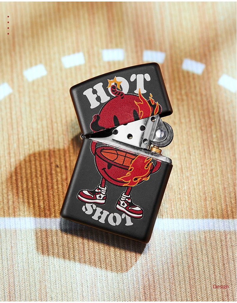 之宝zippo煤油防风打火机篮球系列送男友礼品礼物扣碎篮板
