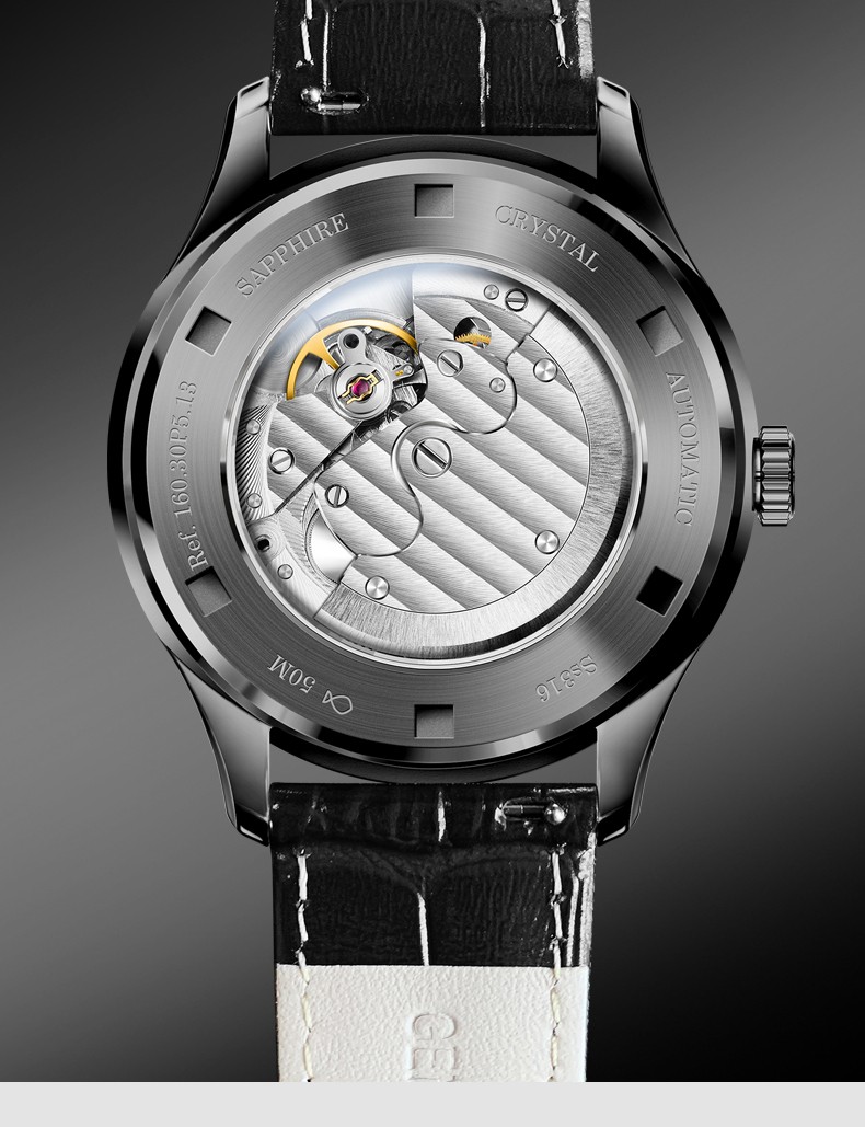 人气京选柏曼borman手表男全自动机械表男士商务防水欧美德瑞士风格国