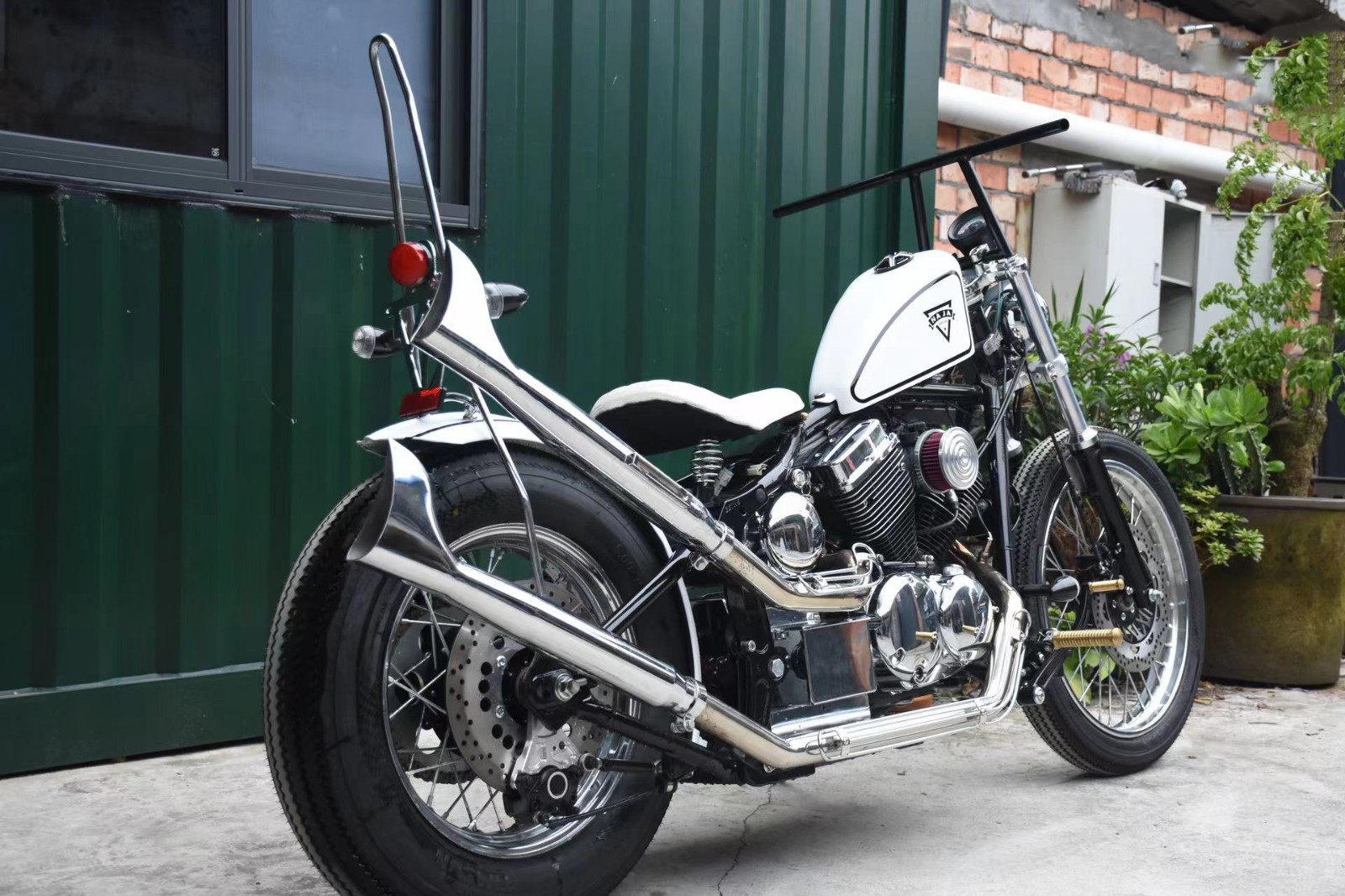 适用于柴特娜迦250 naja 改装车把 龙头手把方向把 握把复古改装零式