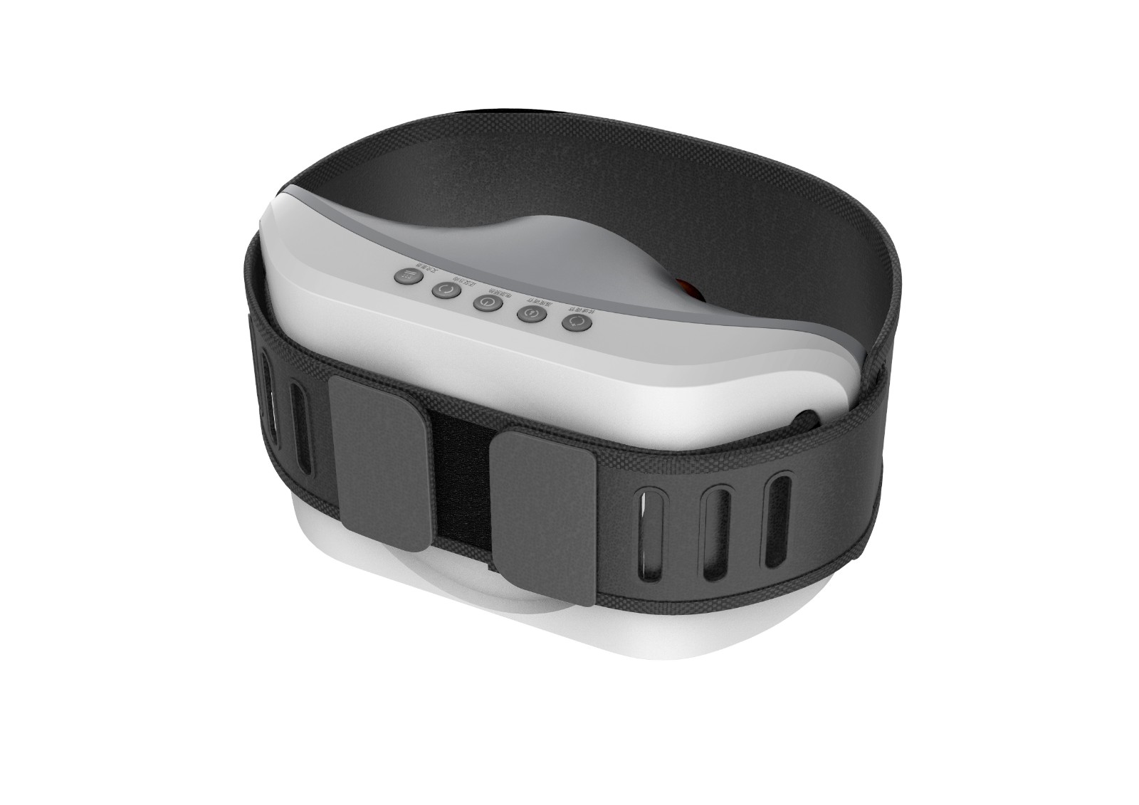 聚开心腹部按摩器 砭石自动揉腹仪 腹部按摩器家用揉肚子仪器艾炙版排