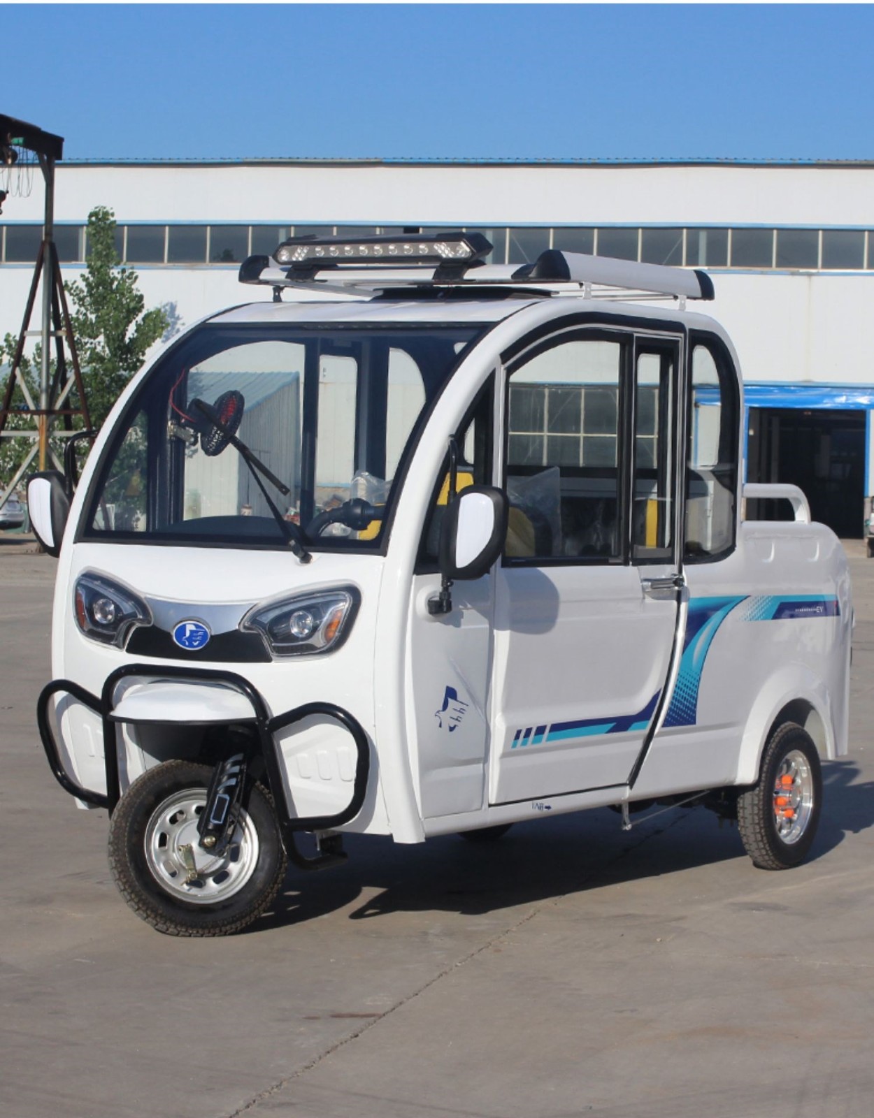 电动三轮车全封闭皮卡家用带棚成人接孩子双排拉货电瓶车可上牌 套餐