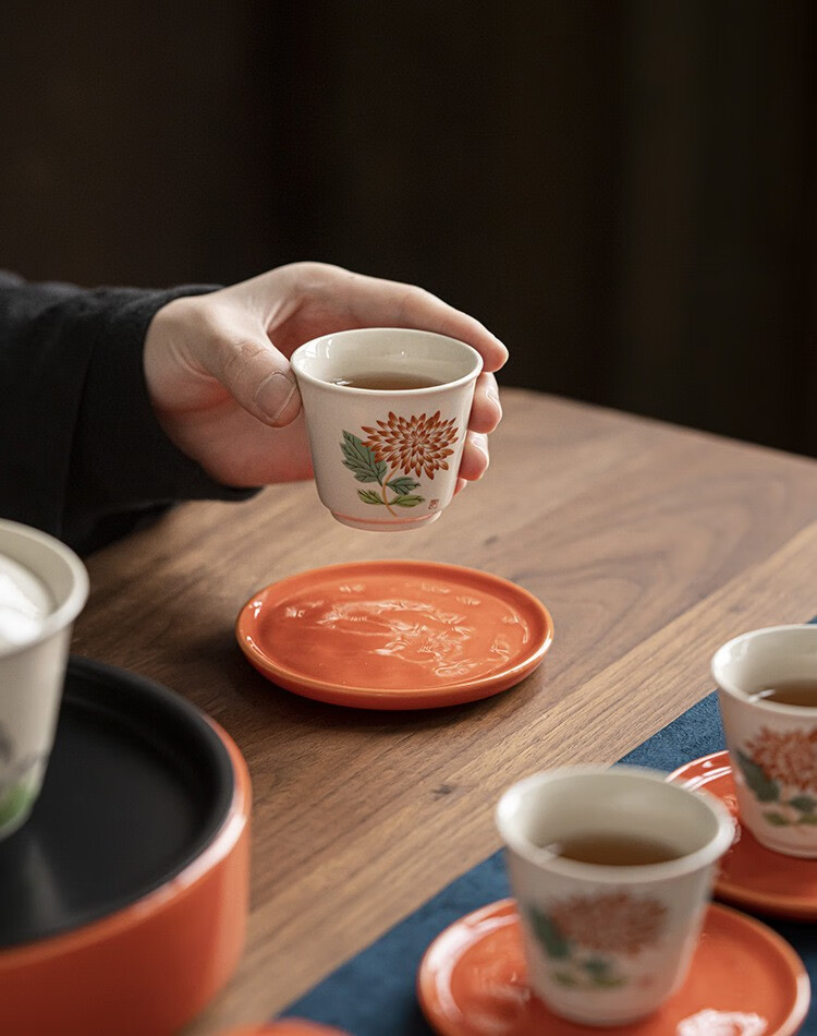 麦歌利文艺风清新唯美整套家用茶具套装便携式户外一壶四杯功夫茶具