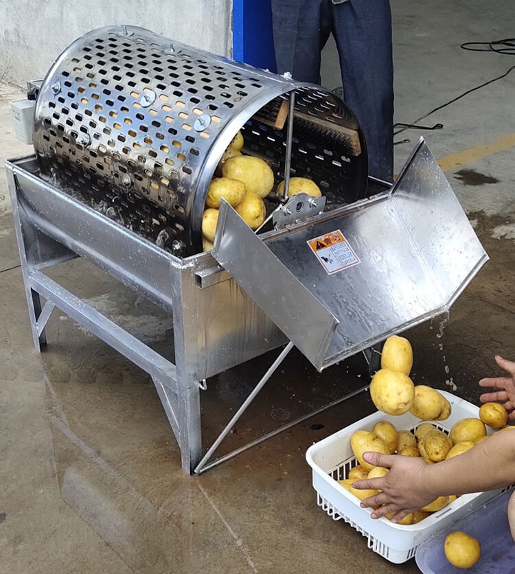 薯类红薯土豆清洗机洗薯机小型家用商用220v全自动清洗机器设备 机架