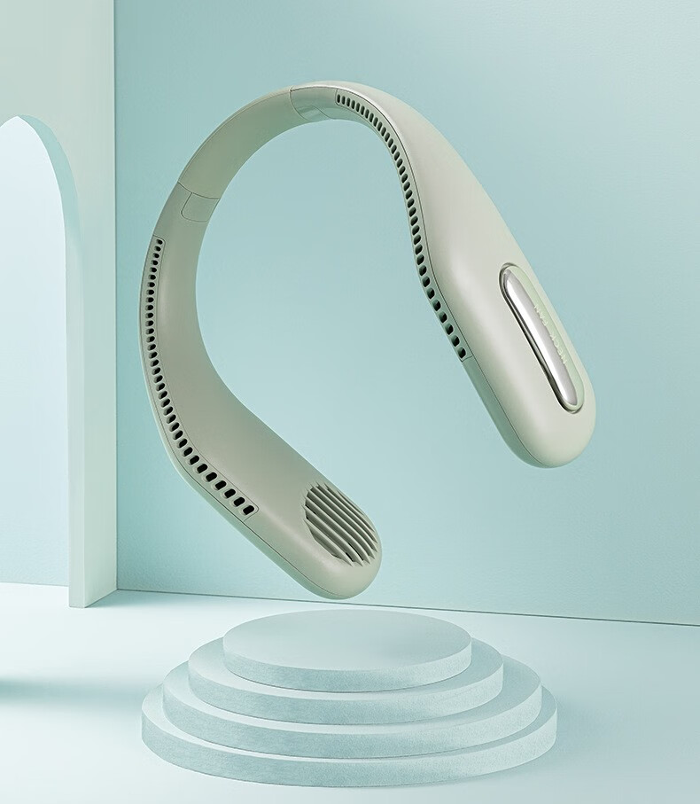 摇钱树 挂脖风扇usb迷了电风扇户外运动懒人便携式可充电无叶风扇