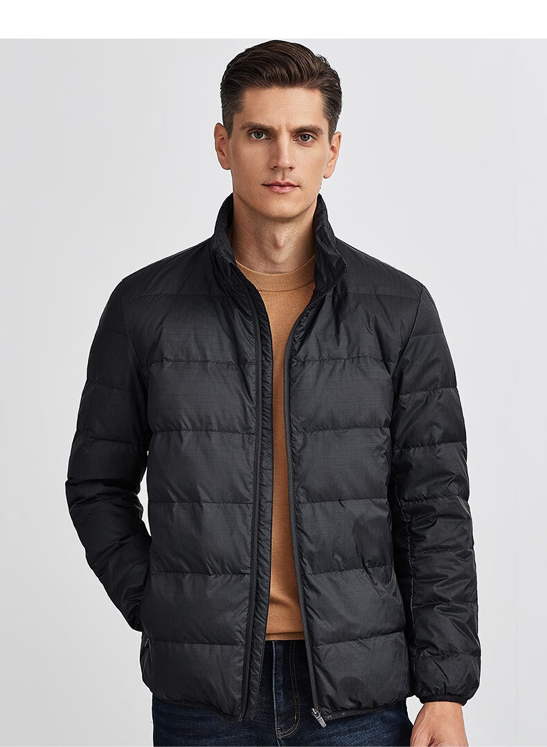 七匹狼羽绒服男轻薄冬季新国标鸭绒运动休闲男士外套防钻绒防风衣男装