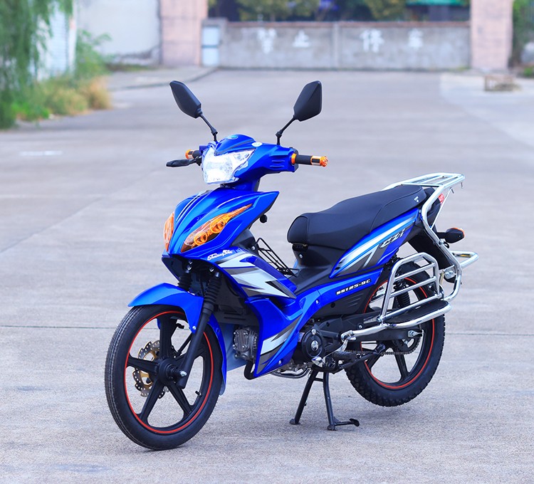 全新款125cc摩托车国四电喷110弯梁宗申机省油可上牌包邮 国4红色125