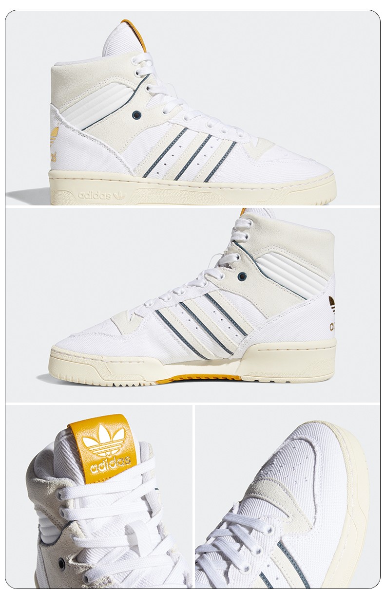 阿迪达斯三叶草休闲鞋男子rivalry 2020秋冬季新款小白鞋高帮耐磨休闲