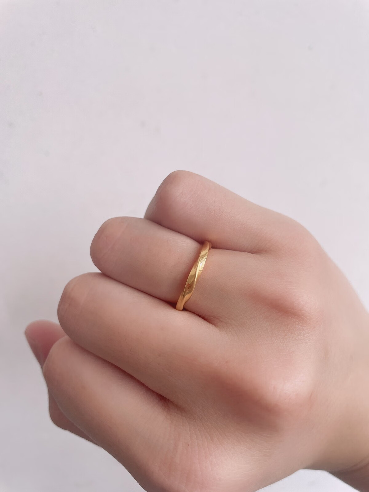 维拉帝(verratti)戒指女金戒指女金素圈情侣手环送女友礼物 莫比乌斯