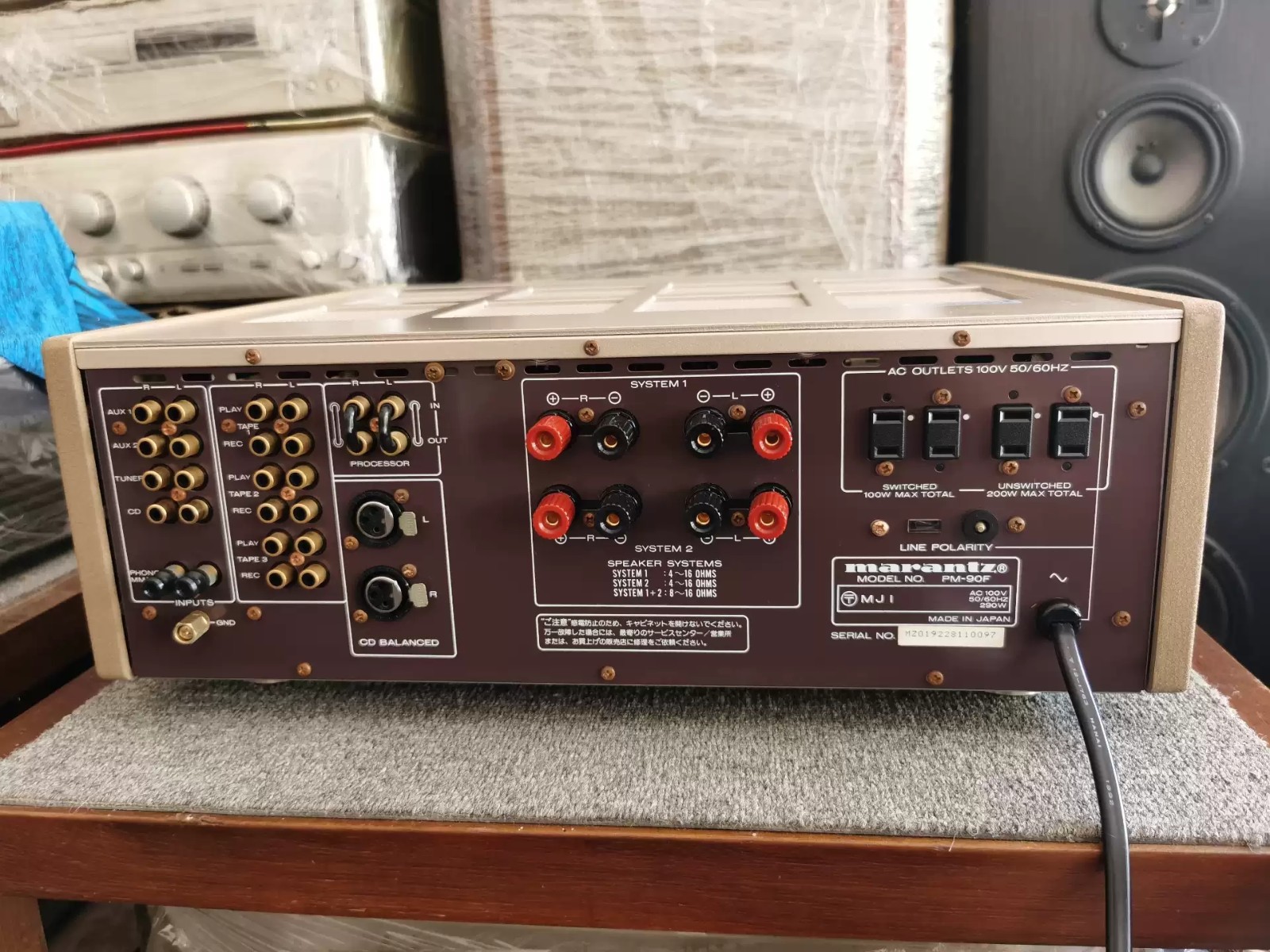 马兰士marantz功放pm90发烧甲类功放100v二手功放8新