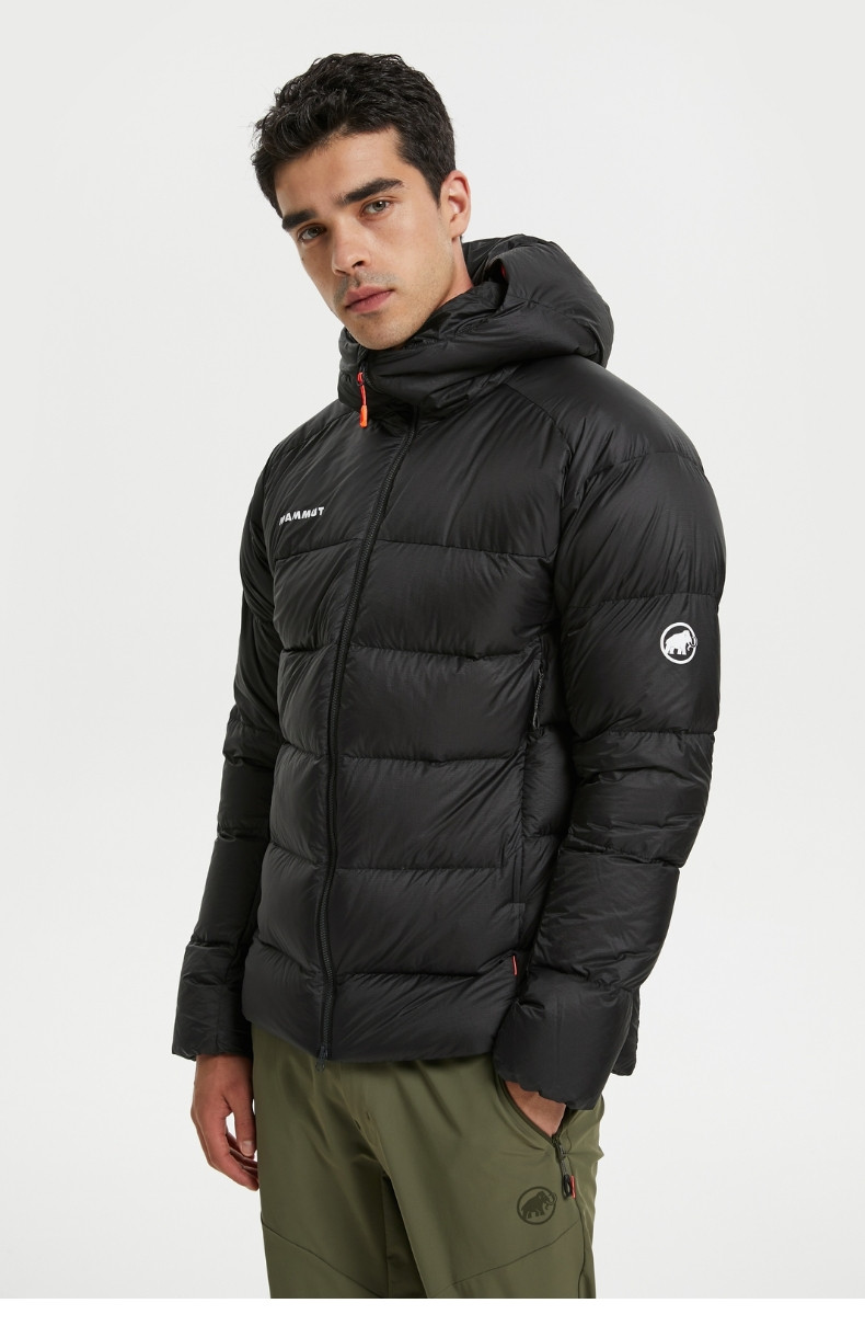 mammut猛犸象meron秋冬新品防风雪900蓬鹅绒羽绒服男保暖上衣黑色s