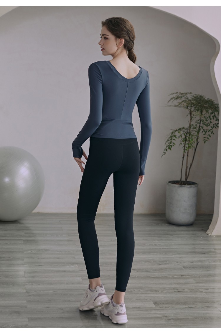 gilfunmar品牌高端瑜伽服套装女秋季2021新款时尚专业健身运动衣长袖