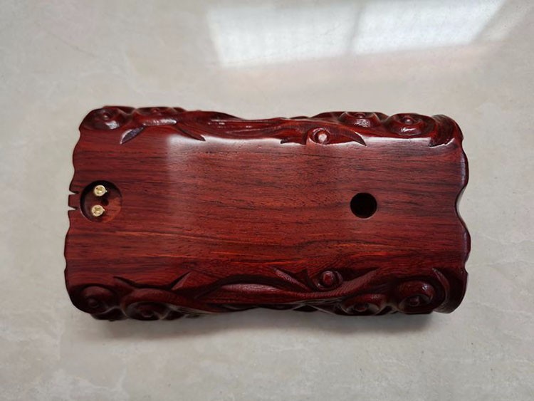 紫檀黑檀二胡底托红花梨木老红木二胡底座手工精致实木制作花梨木一个