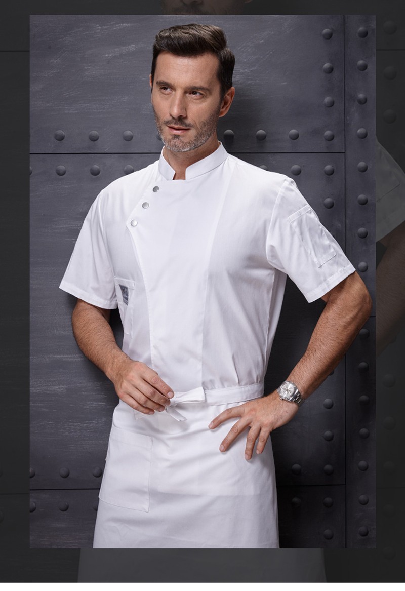 珺赢pfatstetn酒店厨师工作服男饭店厨师服定制短袖厨师长高档餐饮女