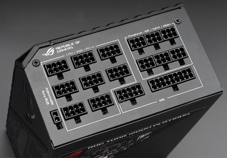 w全模组白金牌台式电脑主机机箱适用rtx显卡rog雷神850w白金牌电源