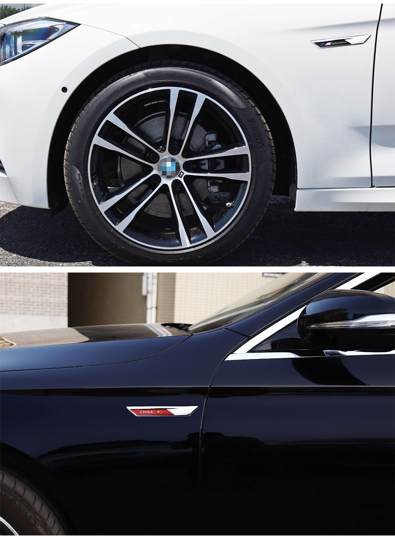 卡亿美适用于宝马m标运动改装叶子板侧标新3系5系1系x2x1x5x3x6用品