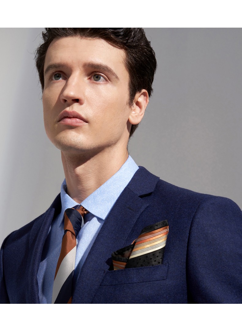 诺丁山男士西服上衣男秋商务休闲进口面料na760352蓝色75a