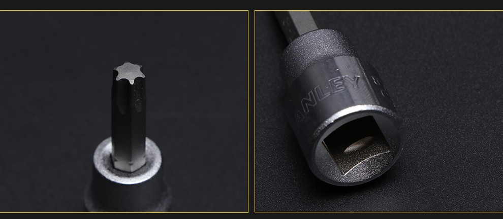 史丹利stanley旋具套筒10mm系列中飞快速扳手旋具头套筒批头一字35mm