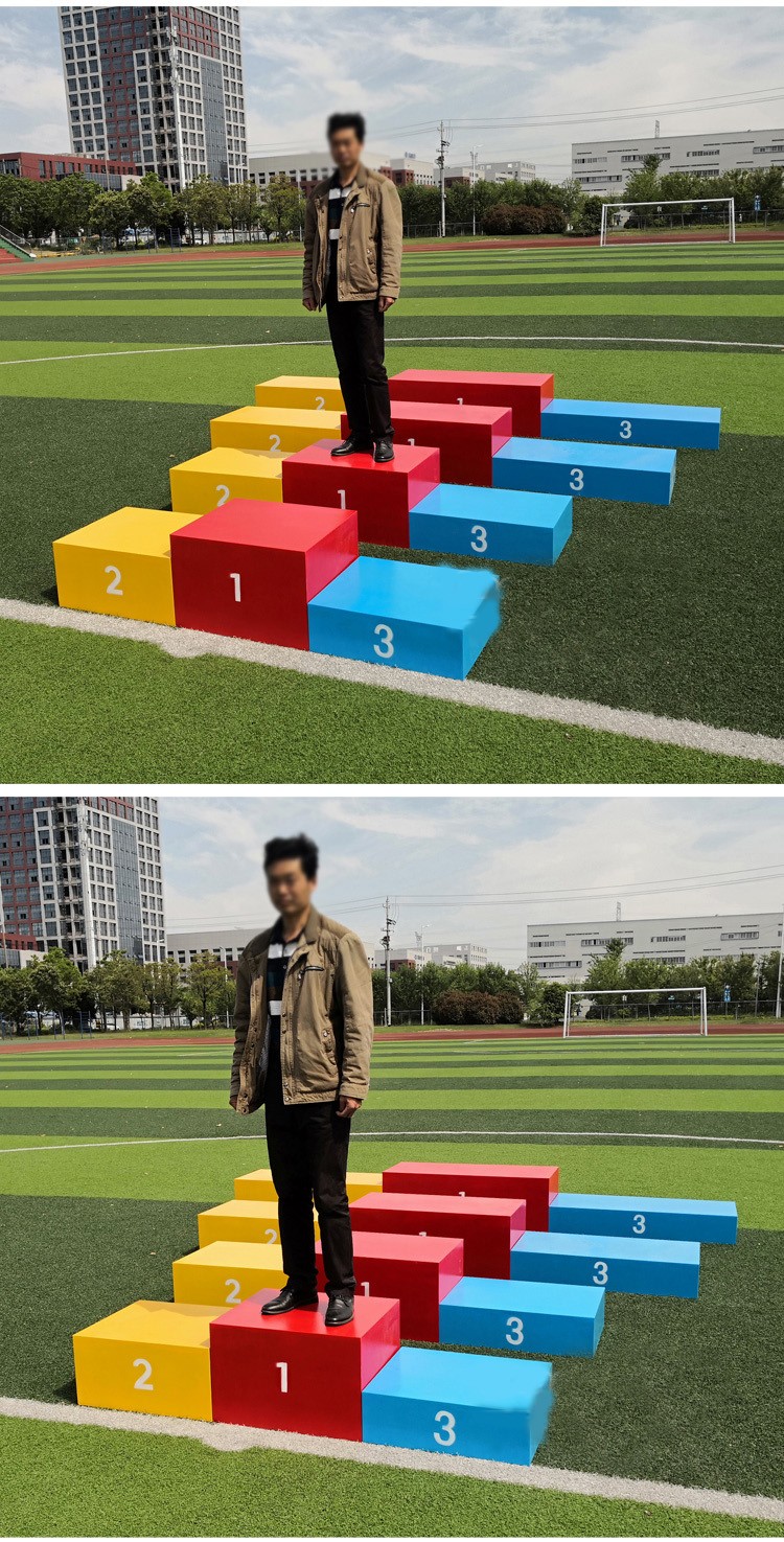 领奖台钢质木质发奖比赛台田径运动会领奖台钢制儿童幼儿园颁奖台钢制