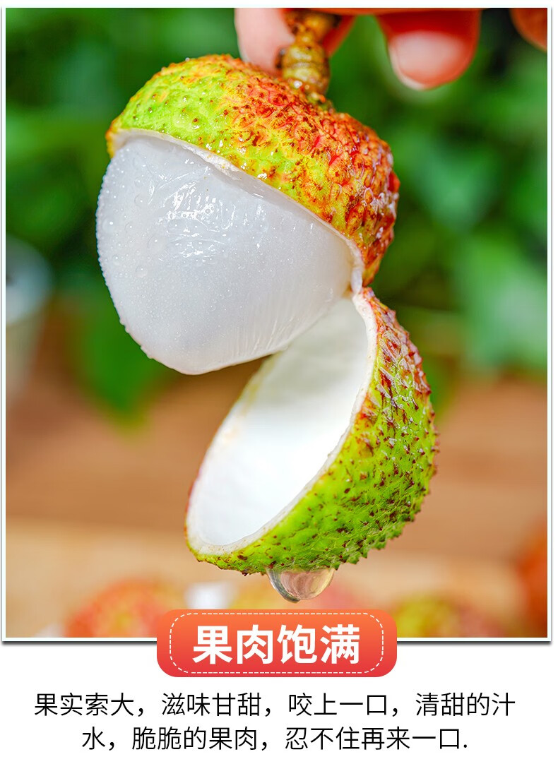 【顺丰速运多地隔日达】海南妃子笑荔枝当季新鲜荔枝 时令应季生鲜