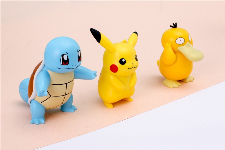 宠物小精灵宝可梦皮卡丘神奇宝贝情侣款摆件手办公仔玩具礼物玩偶盲盒
