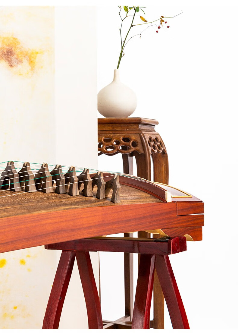 润扬古筝专业考级10级演奏古筝琴红木螺钿初学者入门高档乐器月映九辉