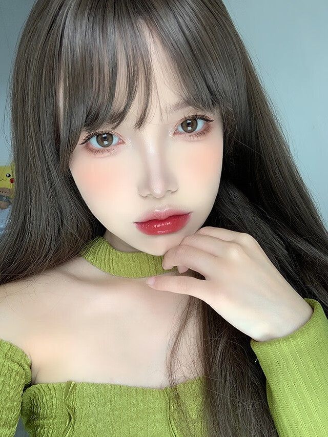 5mm大直径美瞳彩色隐形眼镜韩国medios工厂10片装 wn-d09 甜橙冷萃