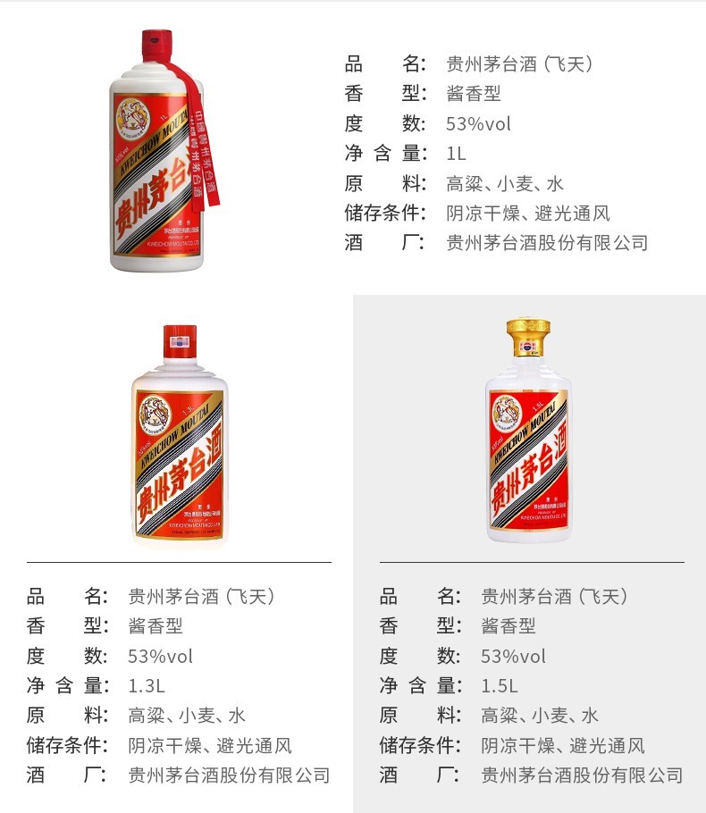 茅·台晟藏老酒贵州酒 53度飞天 酱香型白酒 1.