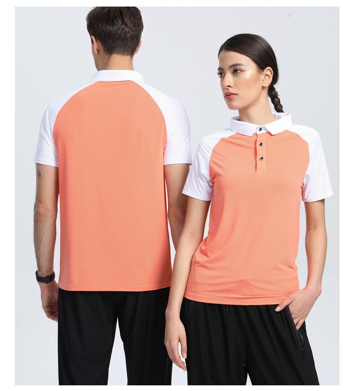 bluevivian运动t恤polo衫男女同款速干2022新款夏跑步高尔夫羽毛球