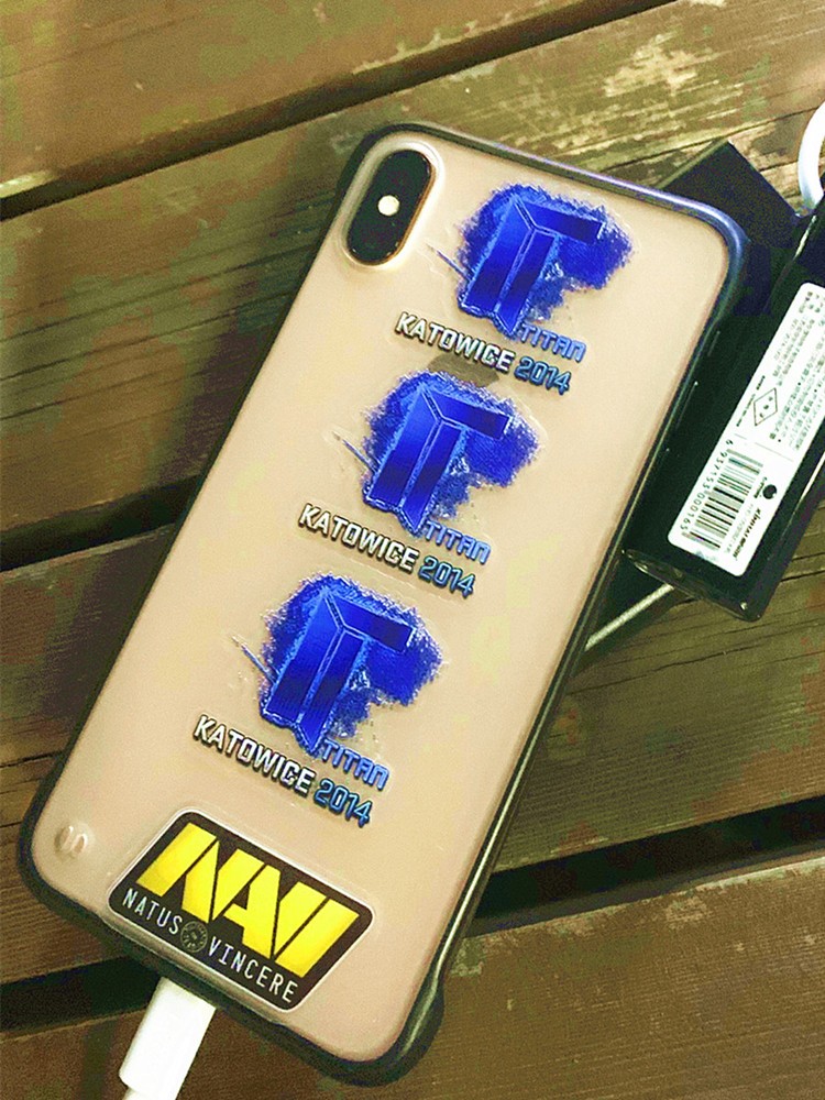 csgo贴纸 手机电脑个性游戏csgo战队选手simple签名金属贴贴纸印花