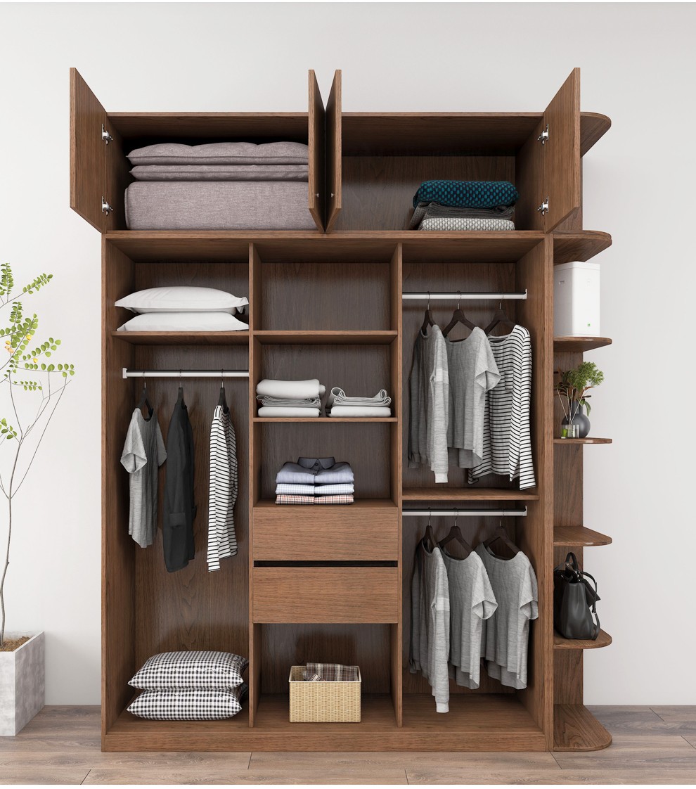 【咨询返现5%】慕尼思丹 衣柜 木纹衣柜 推拉门衣柜 整体大衣橱 卧室