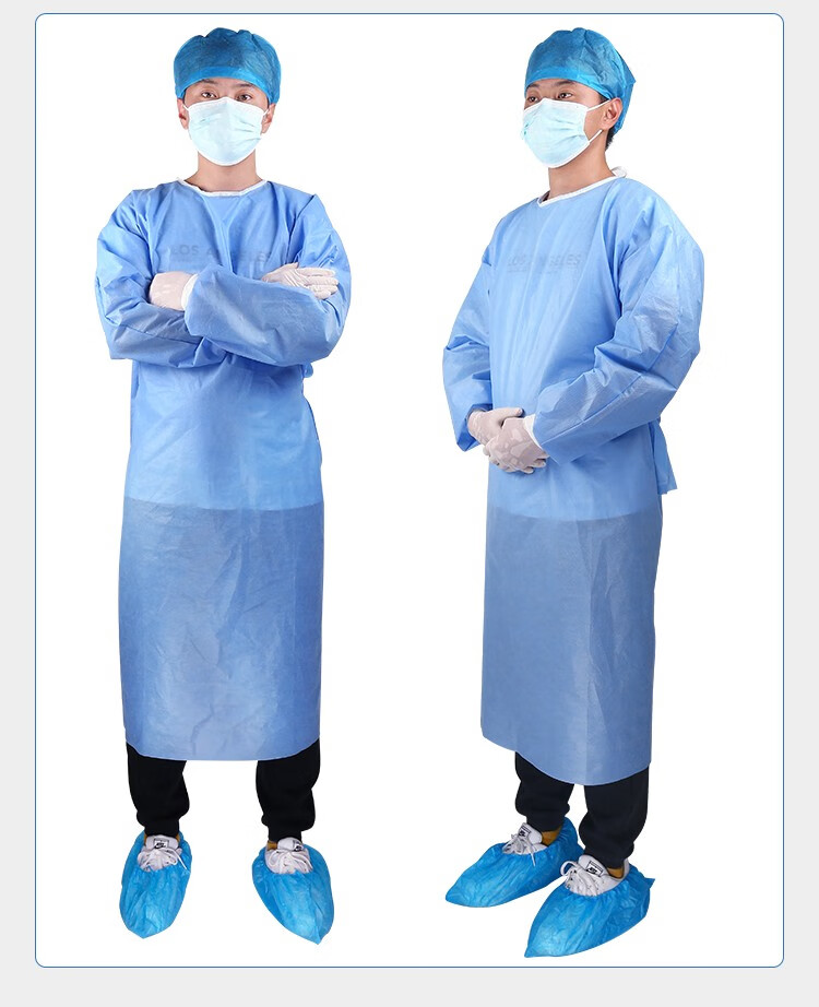 晨业医用一次性隔离衣医生sms隔离衣无纺布蓝色独立装隔离服 sms隔离