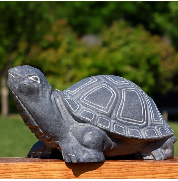 创古琪通石雕乌龟青石乌龟天然石头雕刻乌龟仿古景观庭院鱼缸乌龟摆件