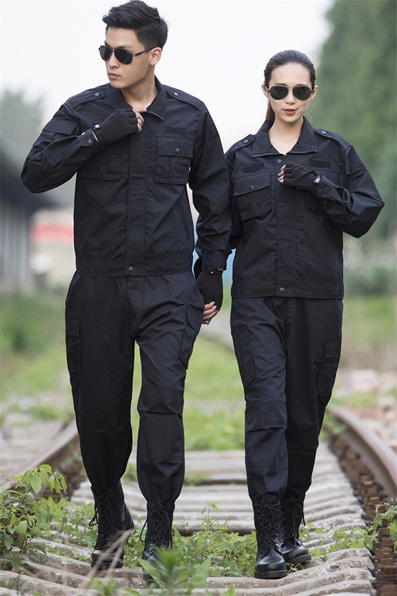 戌卫99网格执勤服作训执勤服警黑战训服保安作训服男耐磨长袖物业工作